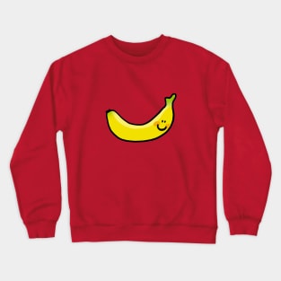 yellow banana cartoon Crewneck Sweatshirt